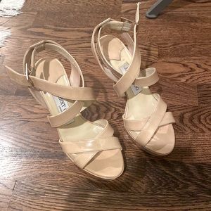 Jimmy Choo Heeled Nude Sandal - Size 36